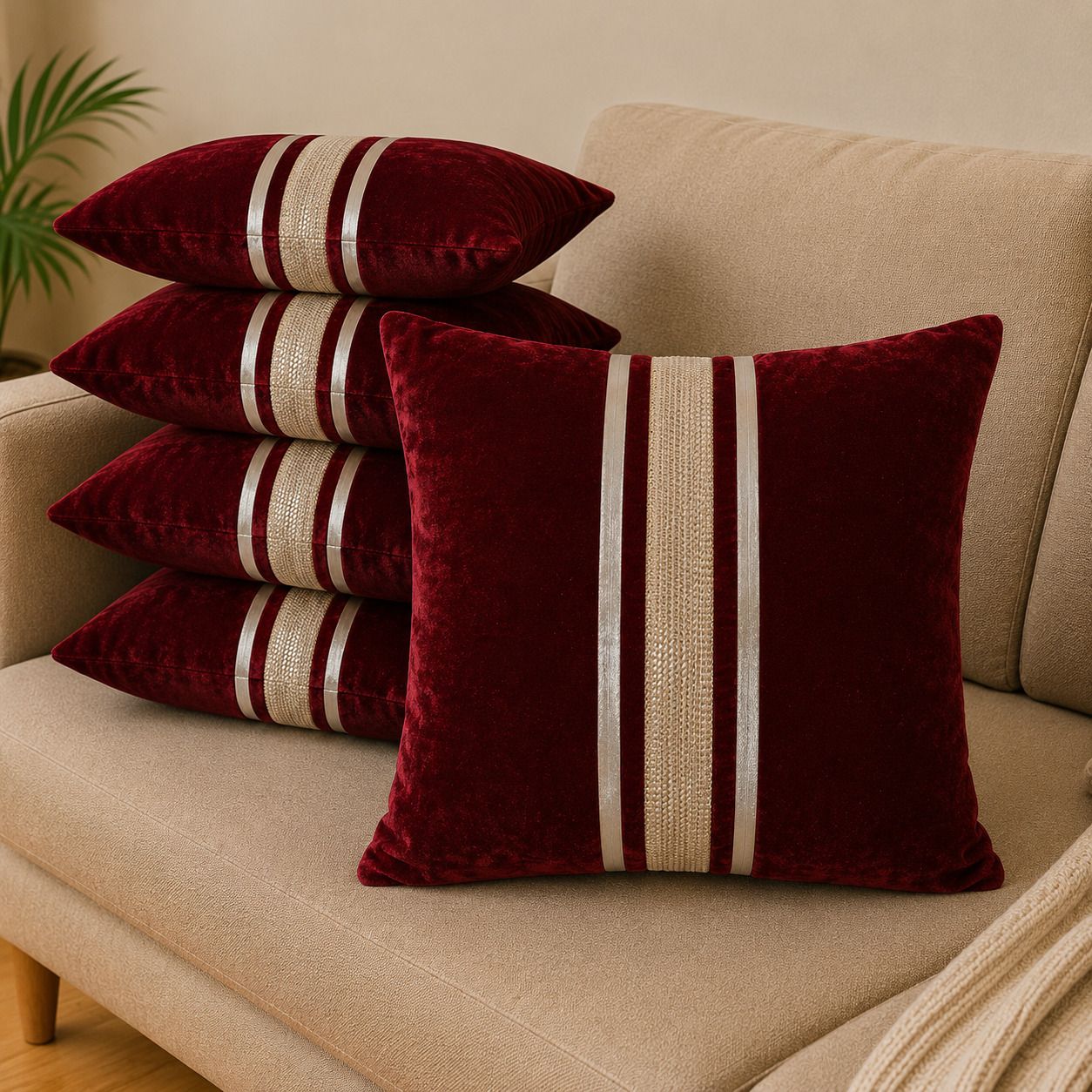 noor shiine Velvet Cushions & Pillows Cover-picture-17