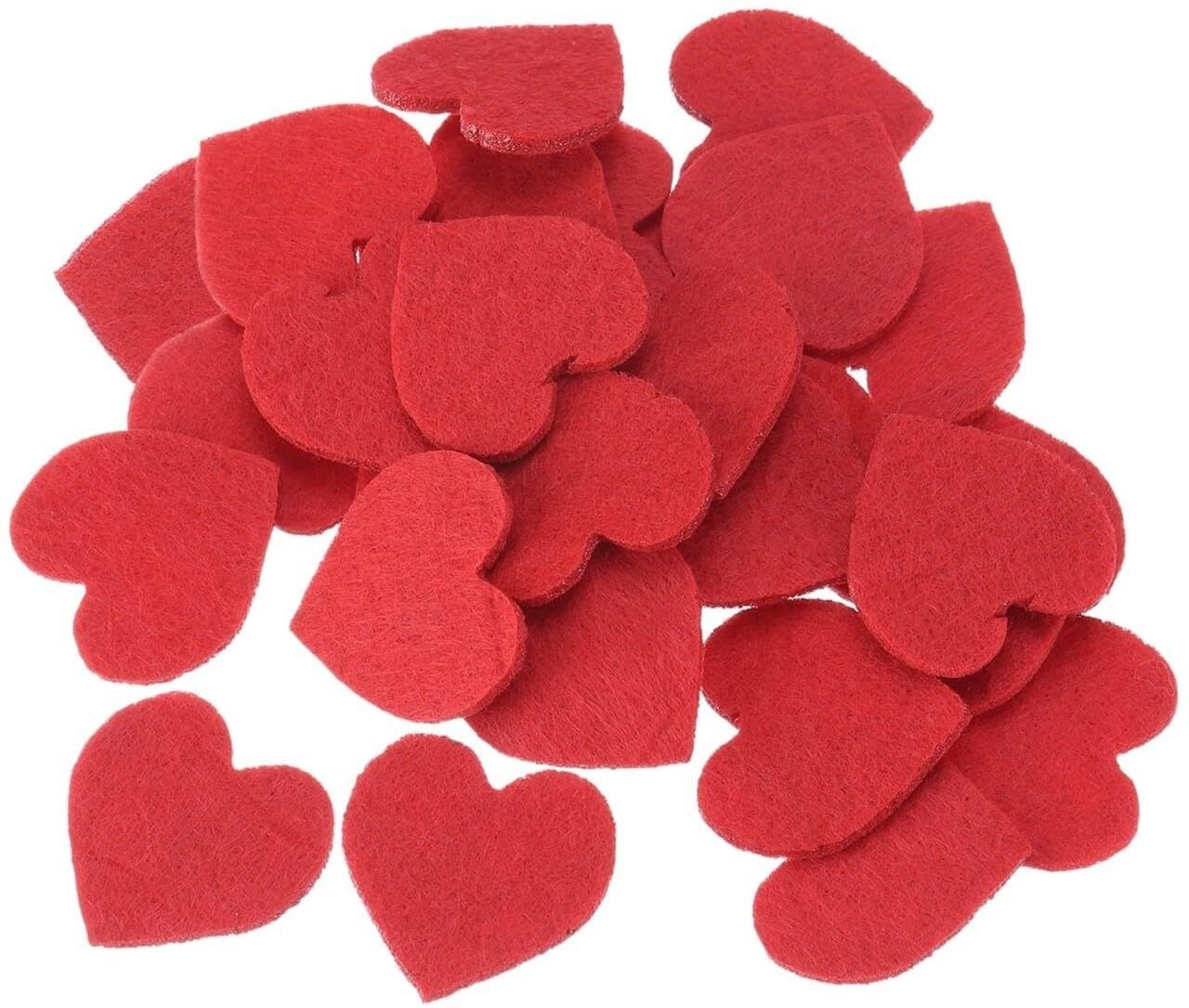 changrobe Pack of 50 Black Heart Felt Cutouts for DIY Crafts - 8 x 8 cm Paper Cut-outs-picture-31