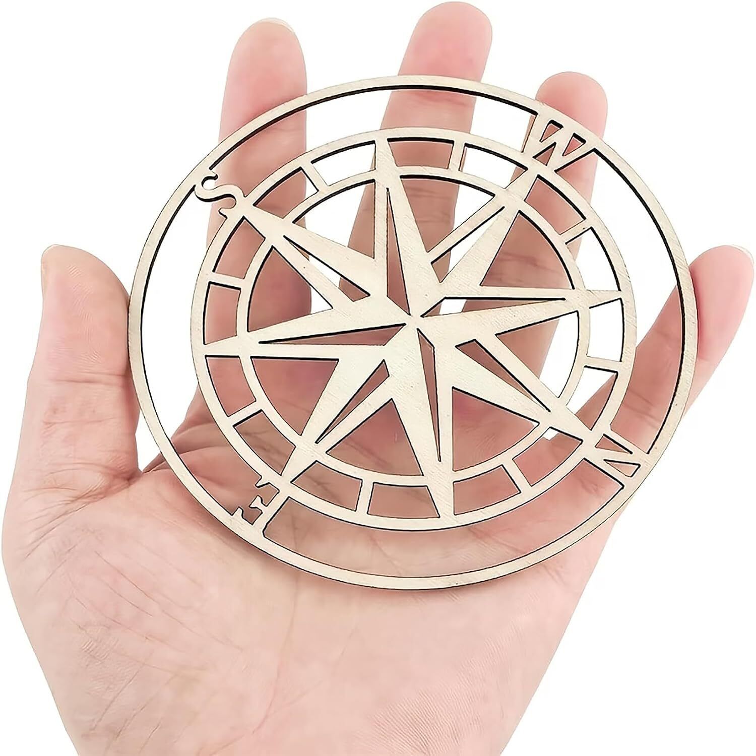 mdf compass shape for resin art Wooden Cut-outs-image-6