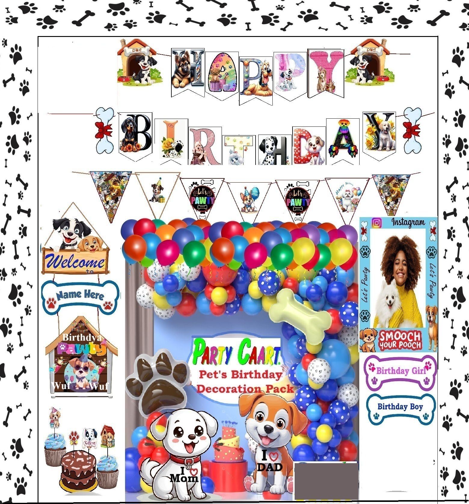 party caart PBDK-D-26 Paper Cut-outs-picture-34