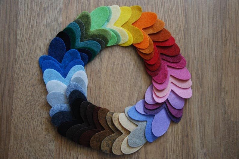 changrobe Pack of 45 Heart Cutouts for Crafts, Multicolor, 1.5 Inch Paper Cut-outs-picture-43