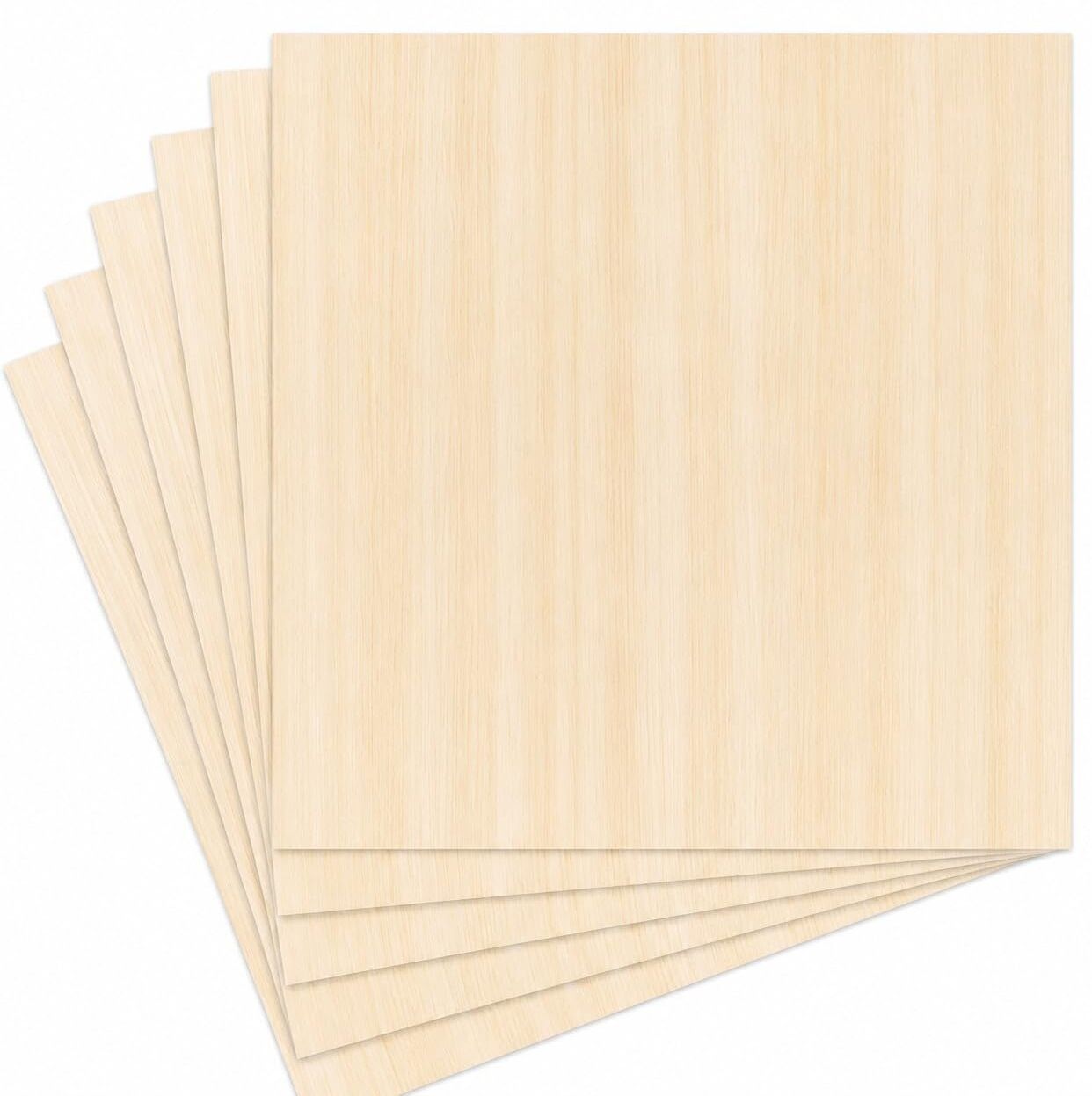 changrobe 6 Pack Pine MDF Sheets Unfinished Wooden Square Boards - 12 x 12 Inch Wooden Cut-outs-picture-48