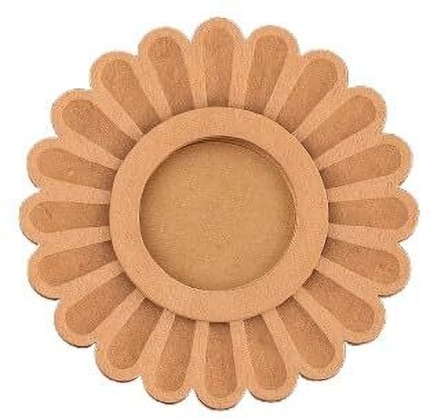 changrobe Daisy Flower MDF Tea Light Holder for Diwali & Home Decor - 4 x 4 Inch Wooden Cut-outs-picture-13