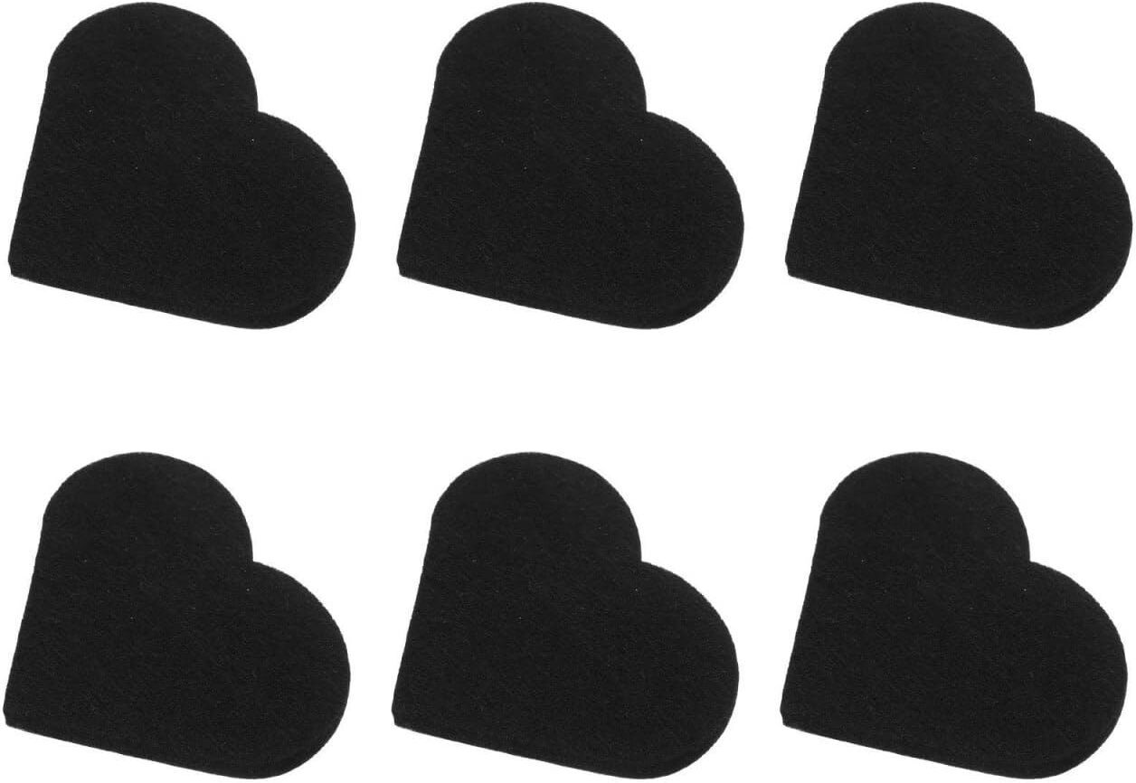 changrobe Pack of 50 Black Heart Felt Cutouts for DIY Crafts - 8 x 8 cm Paper Cut-outs-picture-28