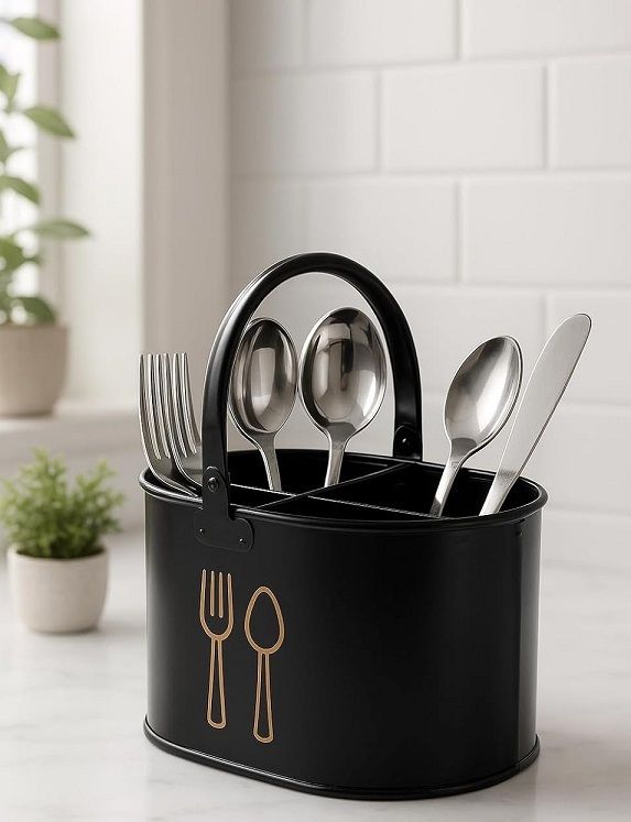 SHIVALAY Spoons, Knife and Cutlery Storage Holder Kitchen Tool Set (White, Knife) Knife-image-42