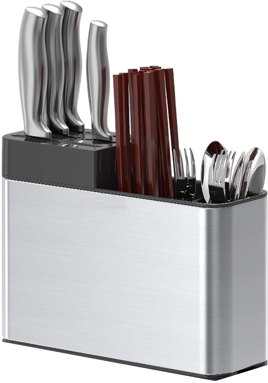 1 x Stainless Steel Cutlery Holder Disposable Stainless Steel Cutlery Set