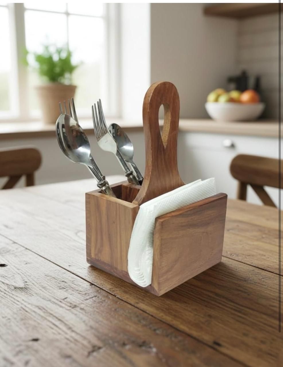 bestow wooden art Empty Cutlery Holder Case-picture-20