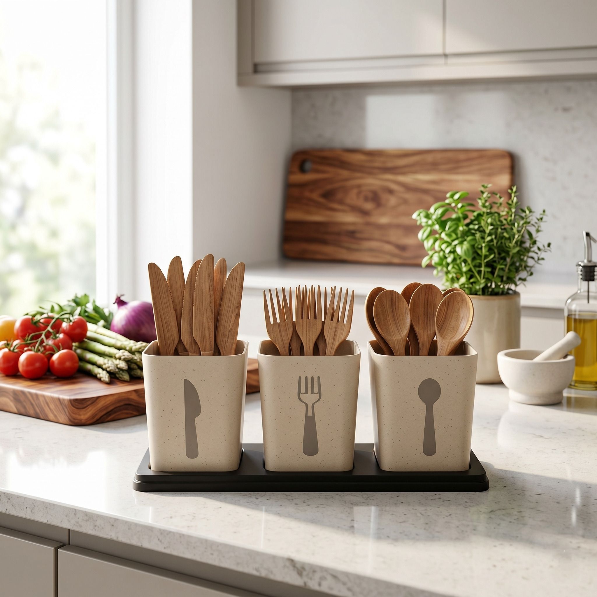 zyncoria Empty Cutlery Holder Case-picture-32