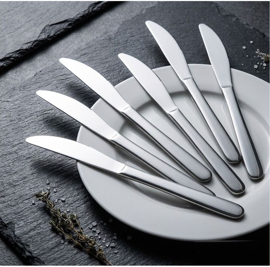Premium Luxury Matte Finish Dinner Knives Stainless Steel Table Knife, Cheese Knife, Steak Knife Set-image-37