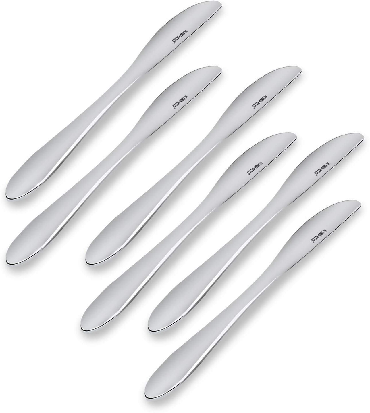 kishco Classic Plain Stainless Steel Dessert Knife Set-picture-13