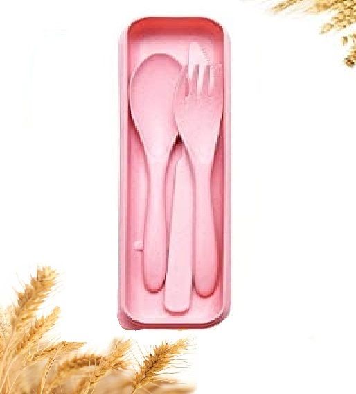 Wheat Straw Cutlery Set,Utensils for Travel,Work,Picnic,Camping And Daily Use Polypropylene, Plastic Dessert Knife