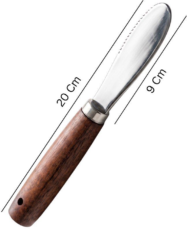 Stainless Steel Knife Butter Spreader Knife with Wooden Handle Cheese Butter Jam Stainless Steel, Wooden Bread Knife, Cheese Knife-image-14
