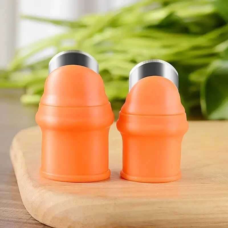Silicone Thumb Knife, Finger Protector with Sharp Blade for Gardening Stainless Steel Table Knife Set