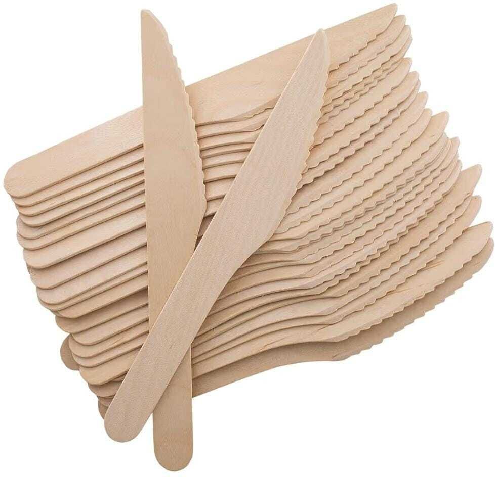 Cake Cutting Wooden Knife Bamboo, Wooden Table Knife Set