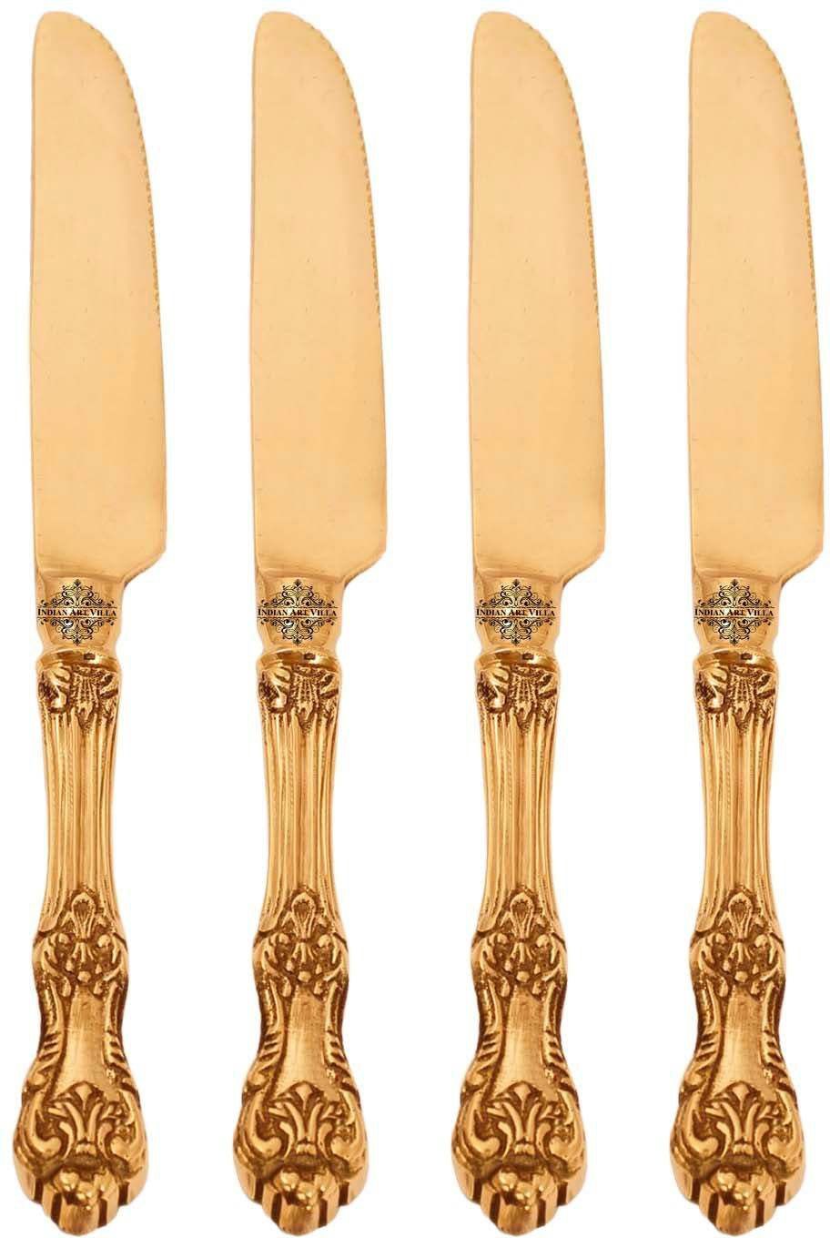 indianartvilla Brass Butter Spreader Set-picture-41