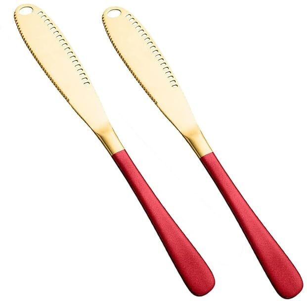 3-in-1 Butter Knife with Holes, Stainless Steel Luxury Finish Butter Stainless Steel Bread Knife-image-37