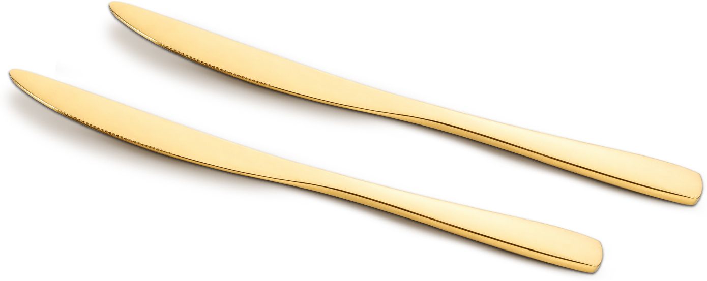 BE Essentials Caviar Stainless Steel Dinner Knife Set of 2, 21cm each - Stainless Steel Table Knife Set-image-26