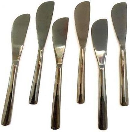Stainless Steel Table Knife, Butter Spreader, Dessert Knife Set (Pack Of 6) Stainless Steel Table Knife, Butter Spreader, Dessert Knife Set-image-14