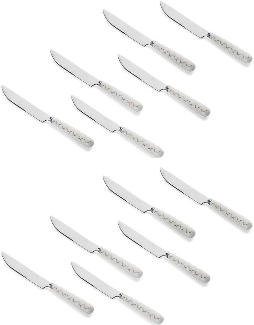 mgeezz Steel Butter-Spreader Knife with Ceramaic-Handle Set of 6 for Kitchen-Restaurant Stainless Steel, Ceramic Butter Spreader, Spatula Spreader Knife, Cheese Knife, Bread Knife Set-picture-26