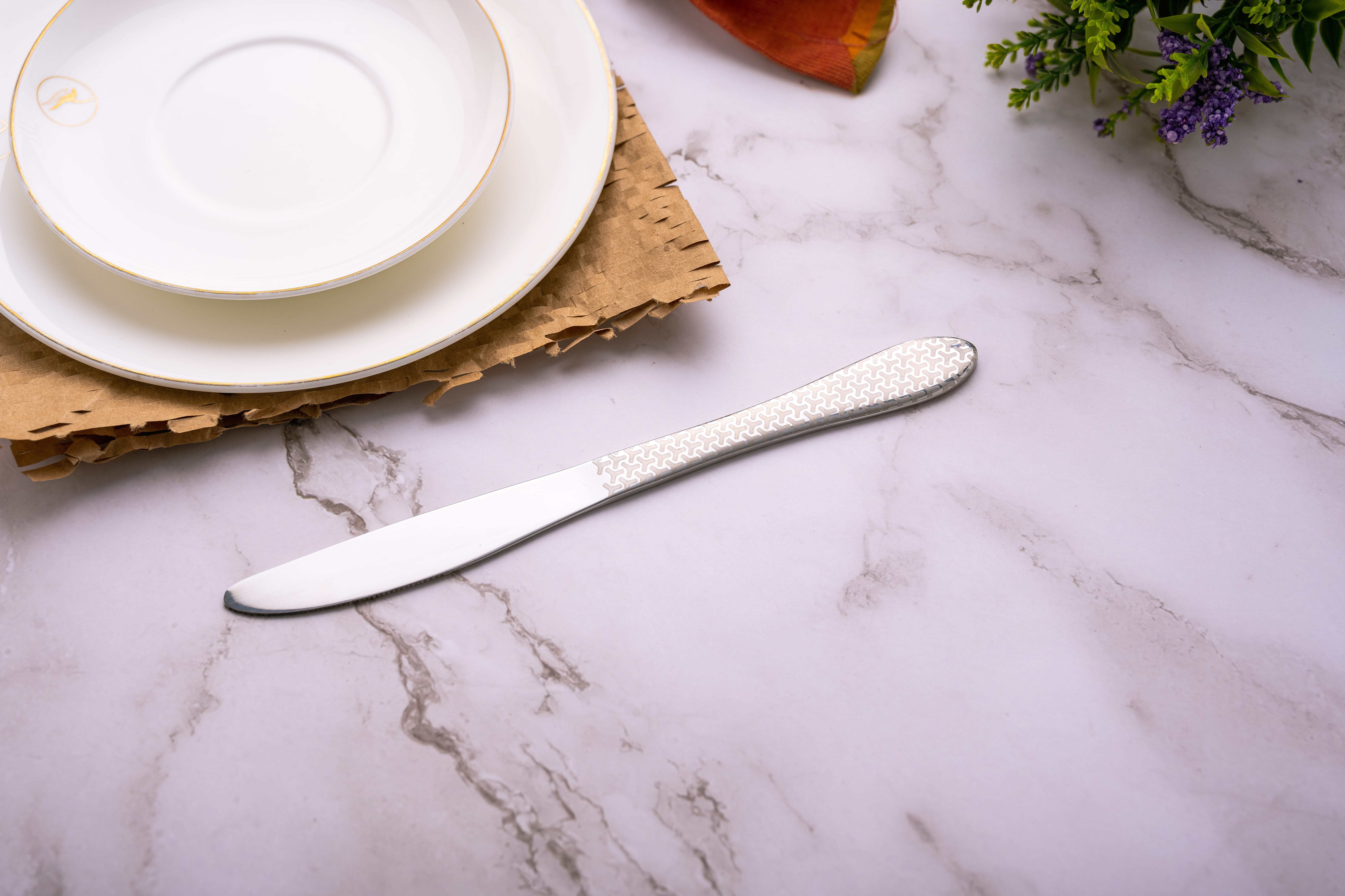 le casa Stylo AP Knife | 100% Food Grade With ISO Certification | Stainless Steel Bread Knife, Butter Spreader, Cheese Knife, Dessert Knife Set-picture-21