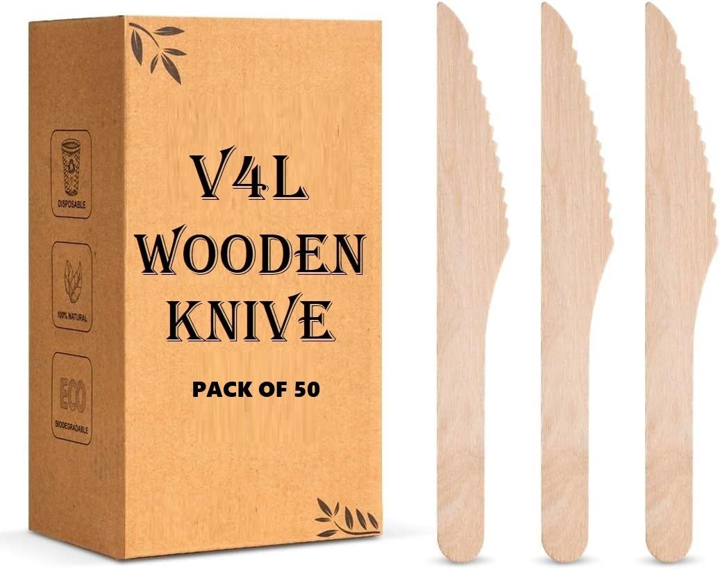 Sturdy Cutlery for Picnics, Parties, and Everyday Use Product 16.5cm Wooden Cheese Knife Set
