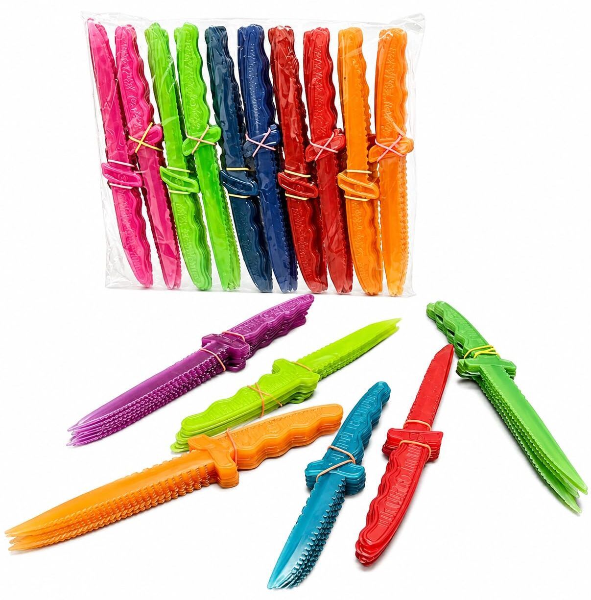 shop & shoppee Cake cutting kinfe 100 pcs Plastic Fruit Knife Set-picture-14