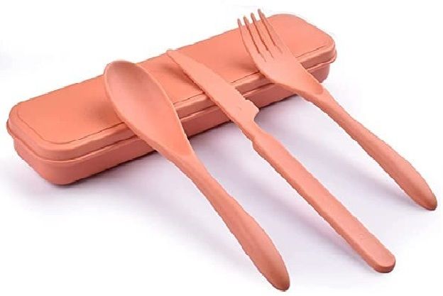 Wheat Straw Cutlery Set,Utensils for Travel,Work,Picnic,Camping And Daily Use Polypropylene, Plastic Dessert Knife
