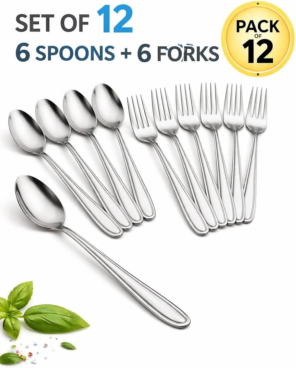 Stainless Steel Cutlery Set (Pack of 12) Stainless Steel Cutlery Set-image-17