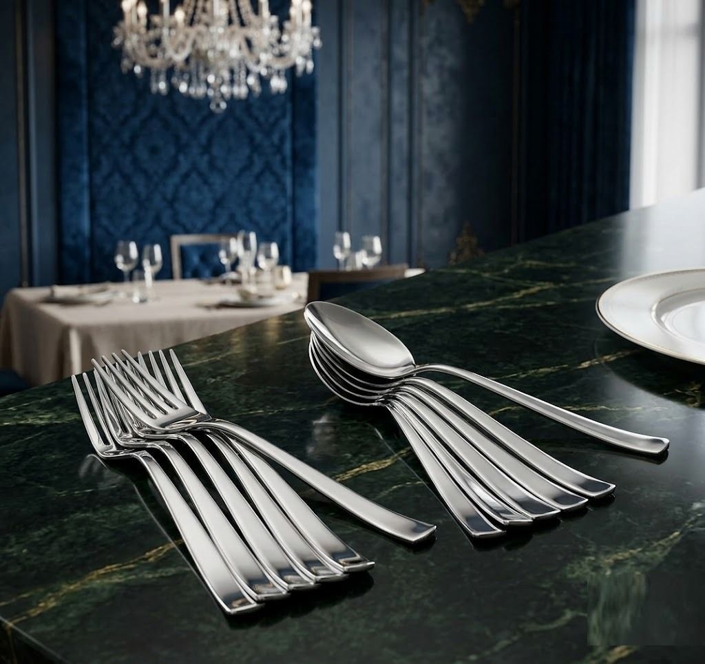 Spoon & Fork Combo Set|Multipurpose Dining Cutlery Set for Home, Kitchen Stainless Steel Cutlery Set-image-28