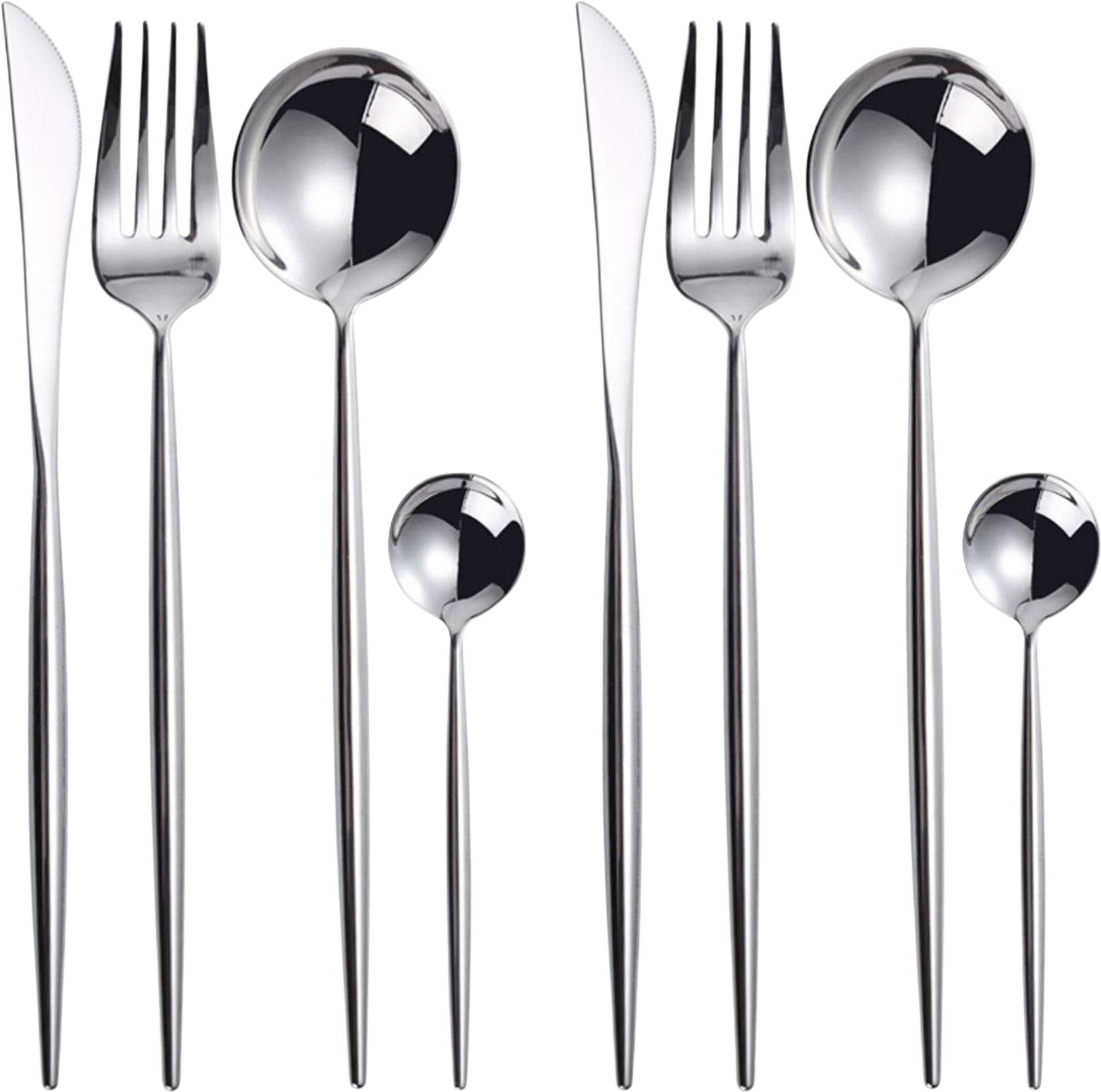 Stainless Steel Cutlery Set Silver Elegance Stainless Steel Cutlery Set