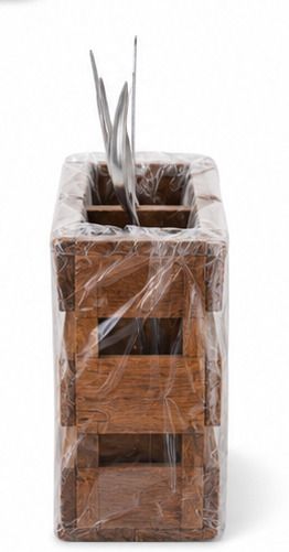 Wooden Cutlery Stand for Kitchen — Empty Holder Case, Brown Handicraft Wooden Cutlery Set-image-24