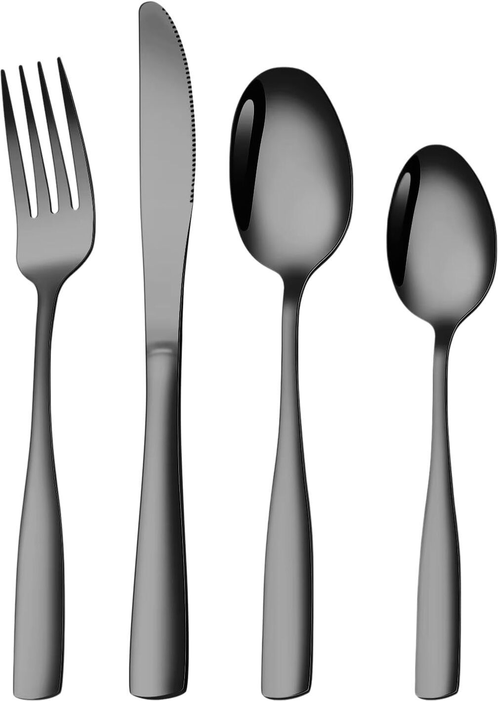 Includes Steak Knives Forks and Spoons Safe Reusable Flatware Set Stainless Steel Cutlery Set-image-42