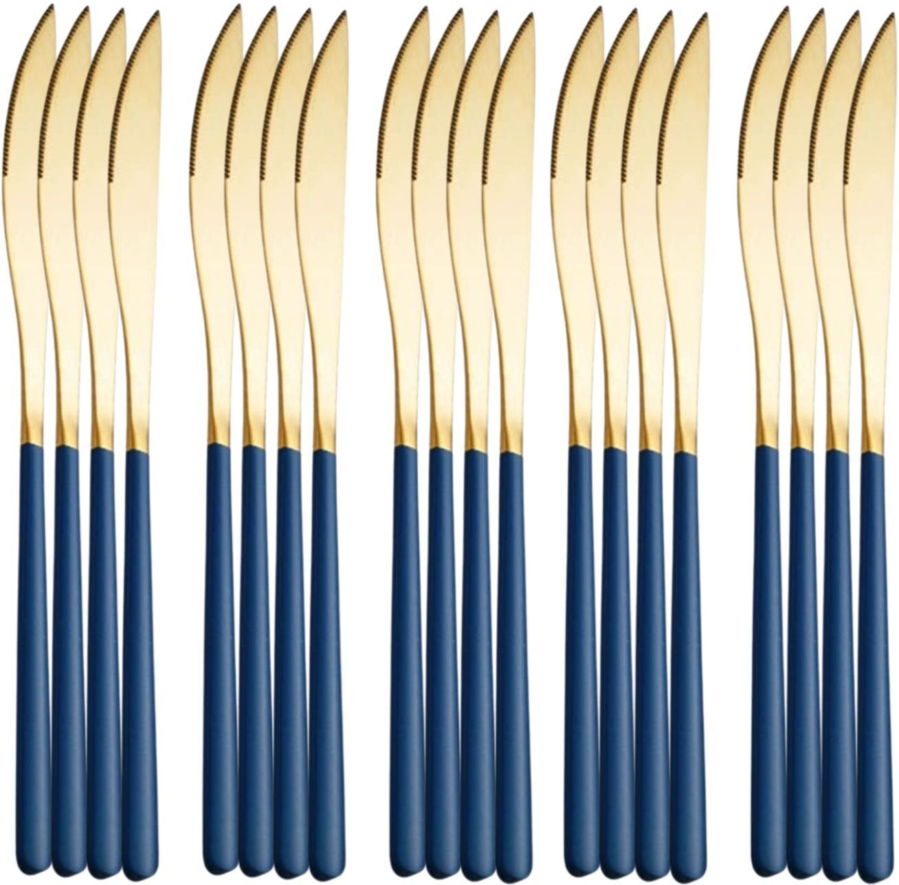 p-plus international Everyday Flatware Dinner Knives Set, Service Stainless Steel, Rust Resistant Stainless Steel Cutlery Set-picture-24