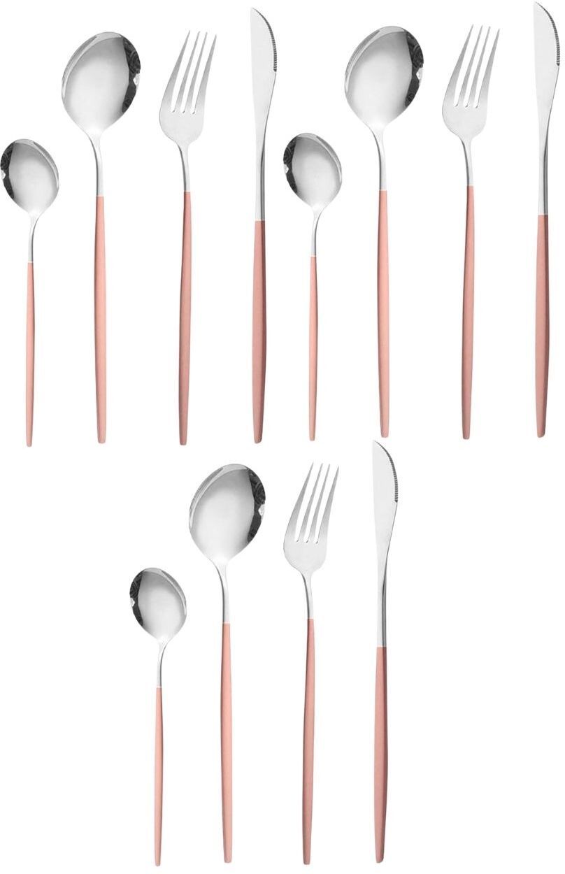 p-plus international Tableware Sets for Forks Spoons Knives, Camping Silverware Travel Utensils Set Stainless Steel Cutlery Set-picture-32