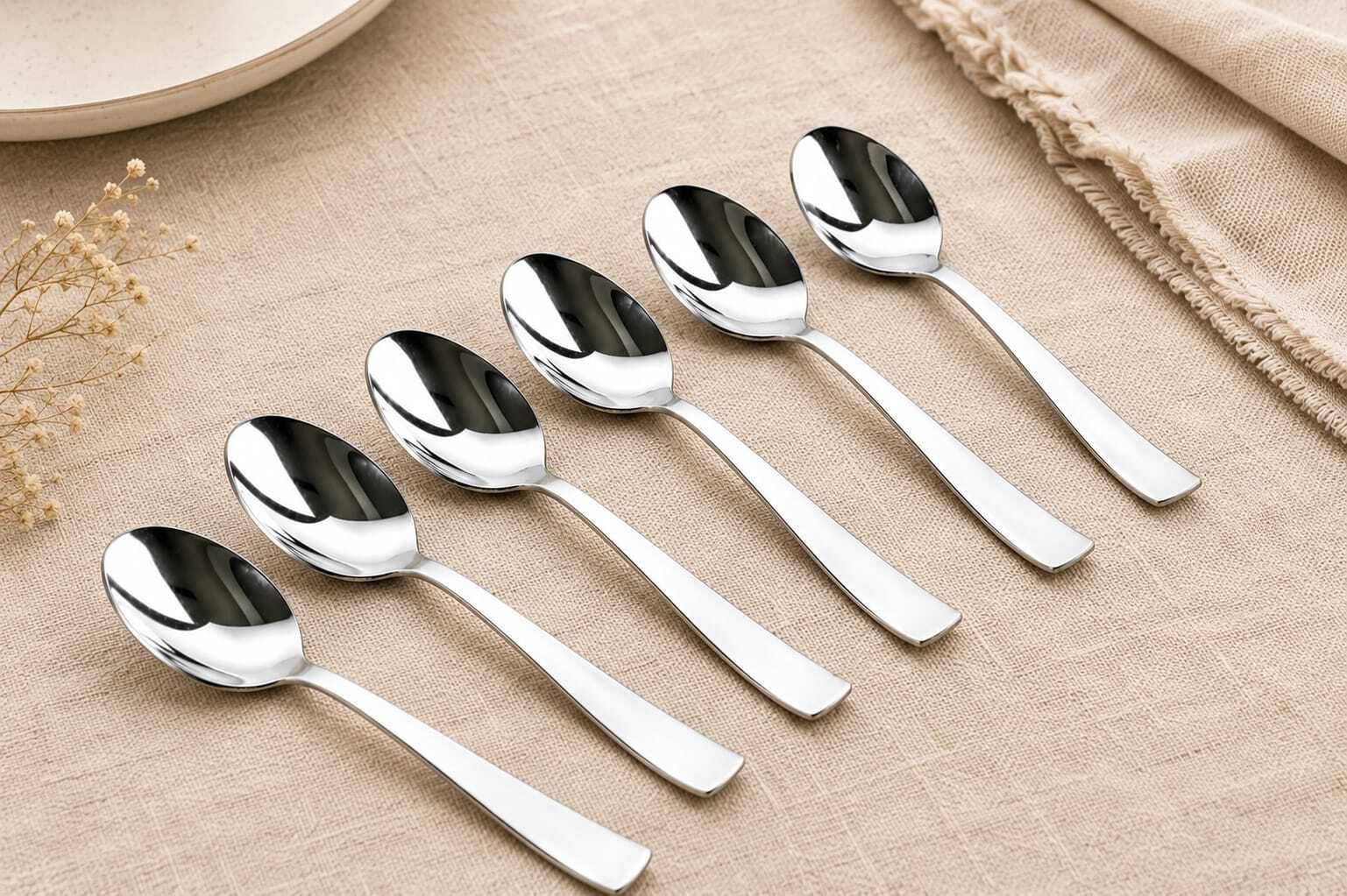 Premium Spoon set of 6 Stainless Steel Cutlery Set-image-27