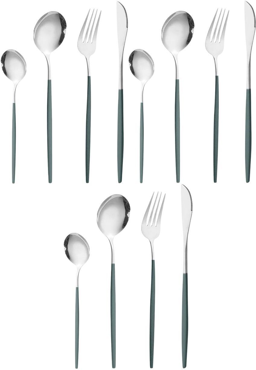 p-plus international Mirror Polished Tableware Cutlery Set Knife Fork and Spoon for Home & Restaurant Stainless Steel Cutlery Set-picture-26