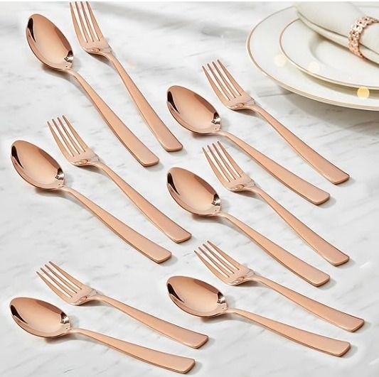 By Premium Steel spoon 12pcs, 16cm Stainless Steel Cutlery Set-image-38