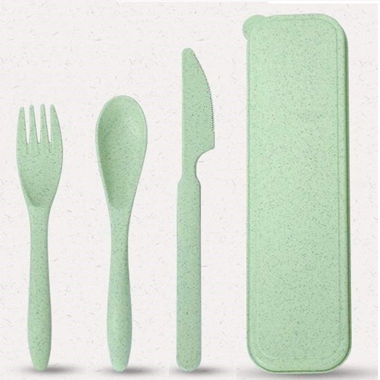 Wheat Straw Cutlery Set,Utensils for Travel,Work,Picnic,Camping And Daily Use Polypropylene, Plastic Dessert Knife