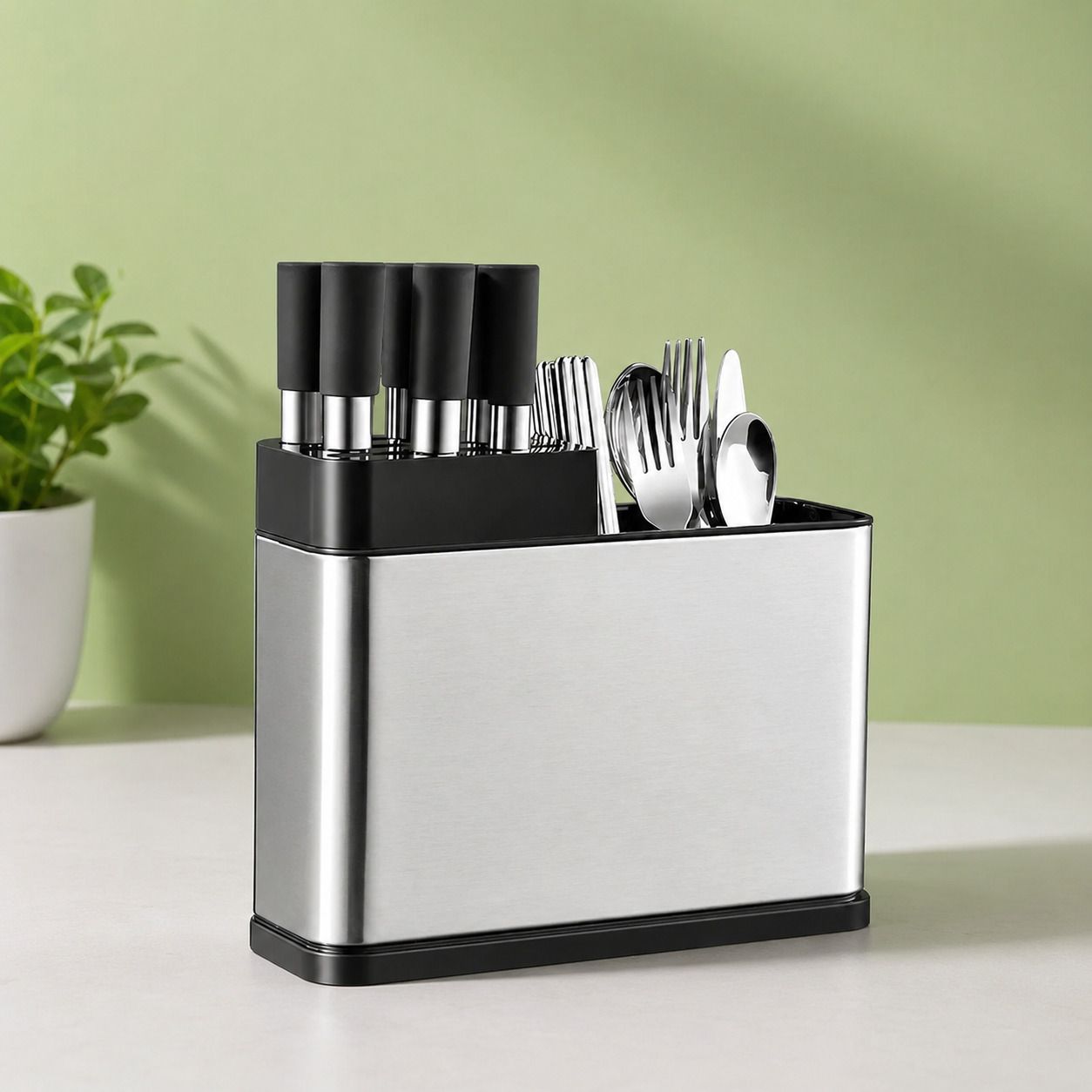 greyoe Disposable Stainless Steel, Plastic Cutlery Set-picture-28