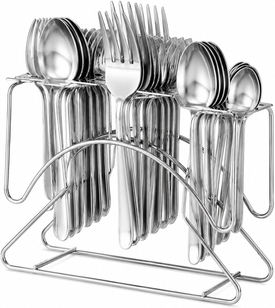Stainless Steel Cutlery Holder Stainless Steel Cutlery Set-image-28
