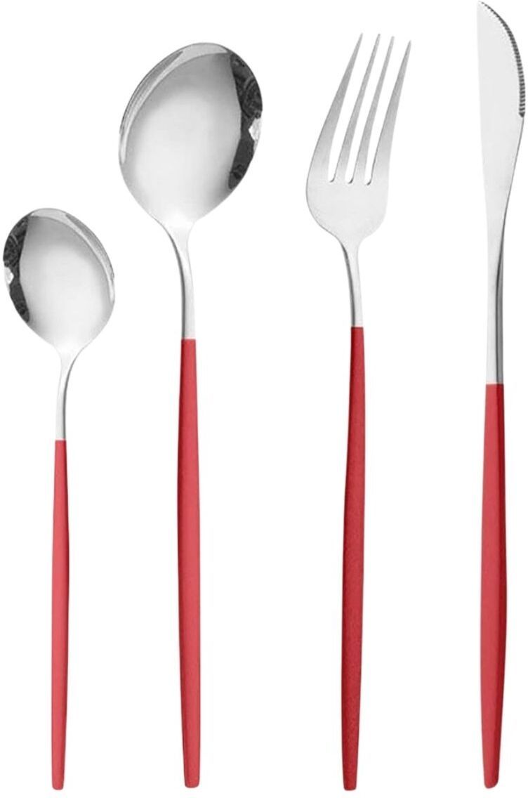 p-plus international Modern Design Cutlery Set for Home, Hotel, Wedding and Dishwasher Safe Stainless Steel Cutlery Set-picture-22