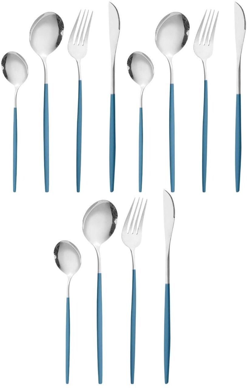 p-plus international Heavy Duty Stainless Steel Flatware Set, Mirror Polished Kitchen Cutlery Set Stainless Steel Cutlery Set-picture-37
