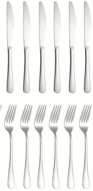 Knife & Fork Set | Premium Dinner Cutlery Set | Rust-Resistant Tableware Stainless Steel Cutlery Set-image-28