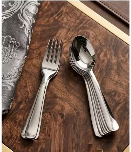 By Premium Steel spoon 12pcs, 16cm Stainless Steel Cutlery Set-image-39