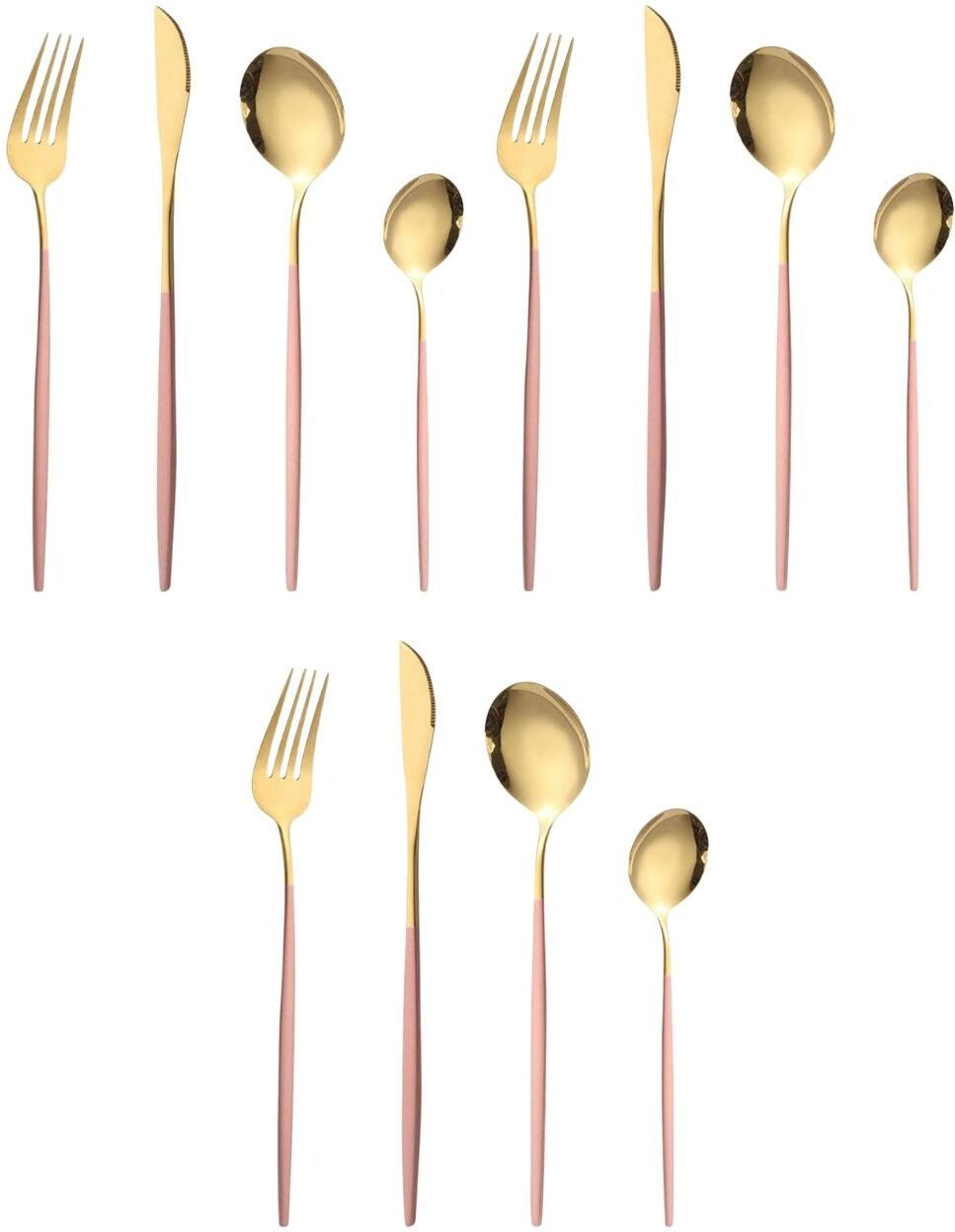 p-plus international Stainless Steel Flatware Service – Luxury Mirror Polished Finish – Housewarming Stainless Steel Cutlery Set-picture-23