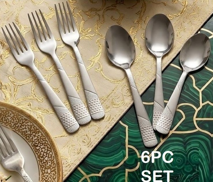 Spoon & Fork Set|Premium Mirror Finish Cutlery Set for Dining, Dessert Stainless Steel Cutlery Set-image-22