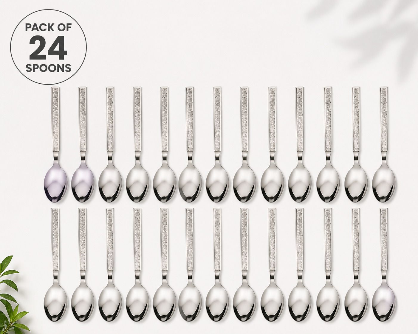 Steel .spoons-24 pcss Stainless Steel Soup Spoon Set-image-6