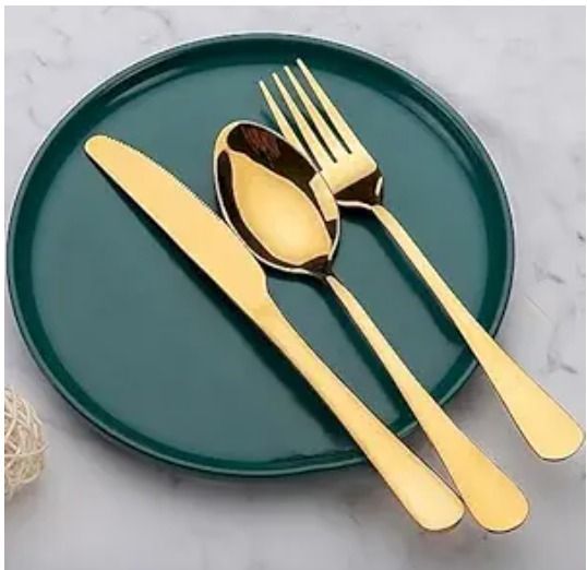 Spoon Fork Knife Set | 3 Piece Dining Cutlery Set for Home, Kitchen & Restaurant Stainless Steel Cutlery Set-image-26