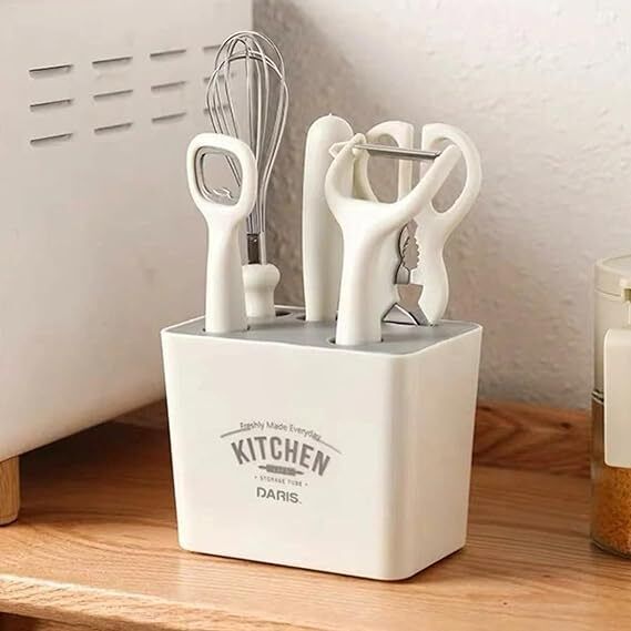 shreeshann 6pcs Kitchen Gadgets Set Vegetable Grater & Slicer Plastic Cutlery Set-picture-13