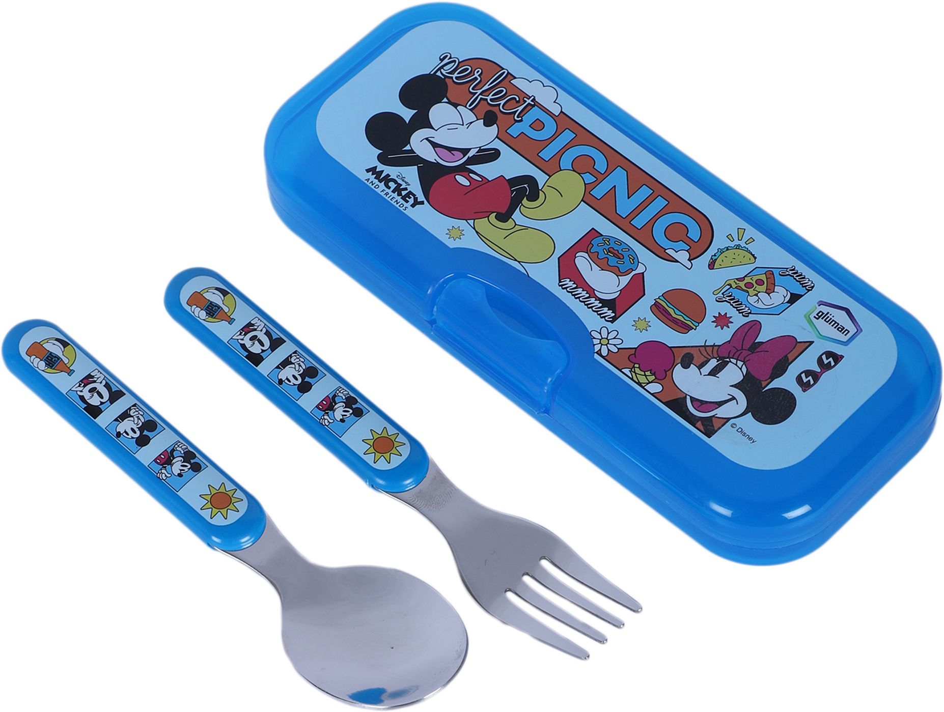 gluman Mickey Stainless Steel Cutlery Set-picture-5